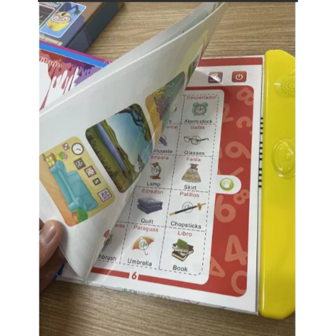 Libro Didáctico Bilingüe con Voz y Música para Niños