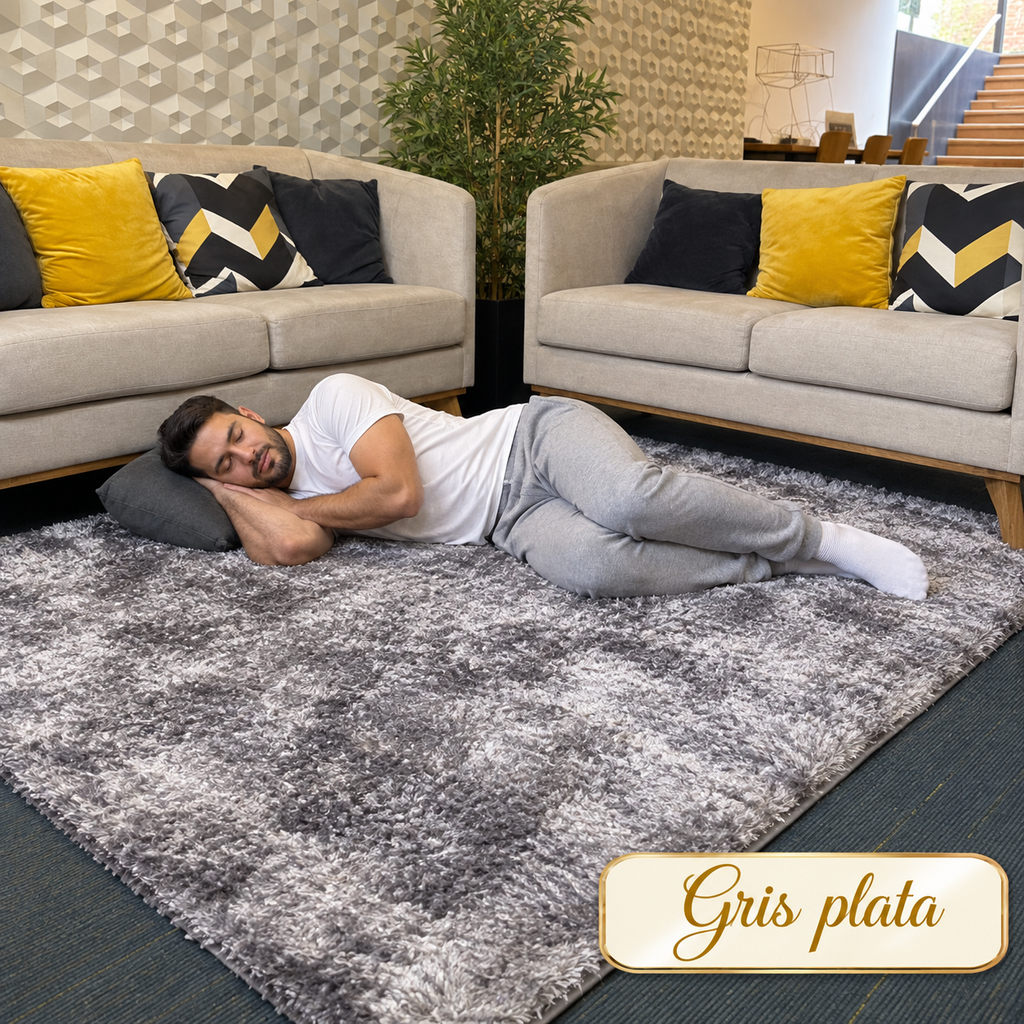 Alfombra Peluda Shaggy 1.50 x 2m – Pelo Suave Antideslizante